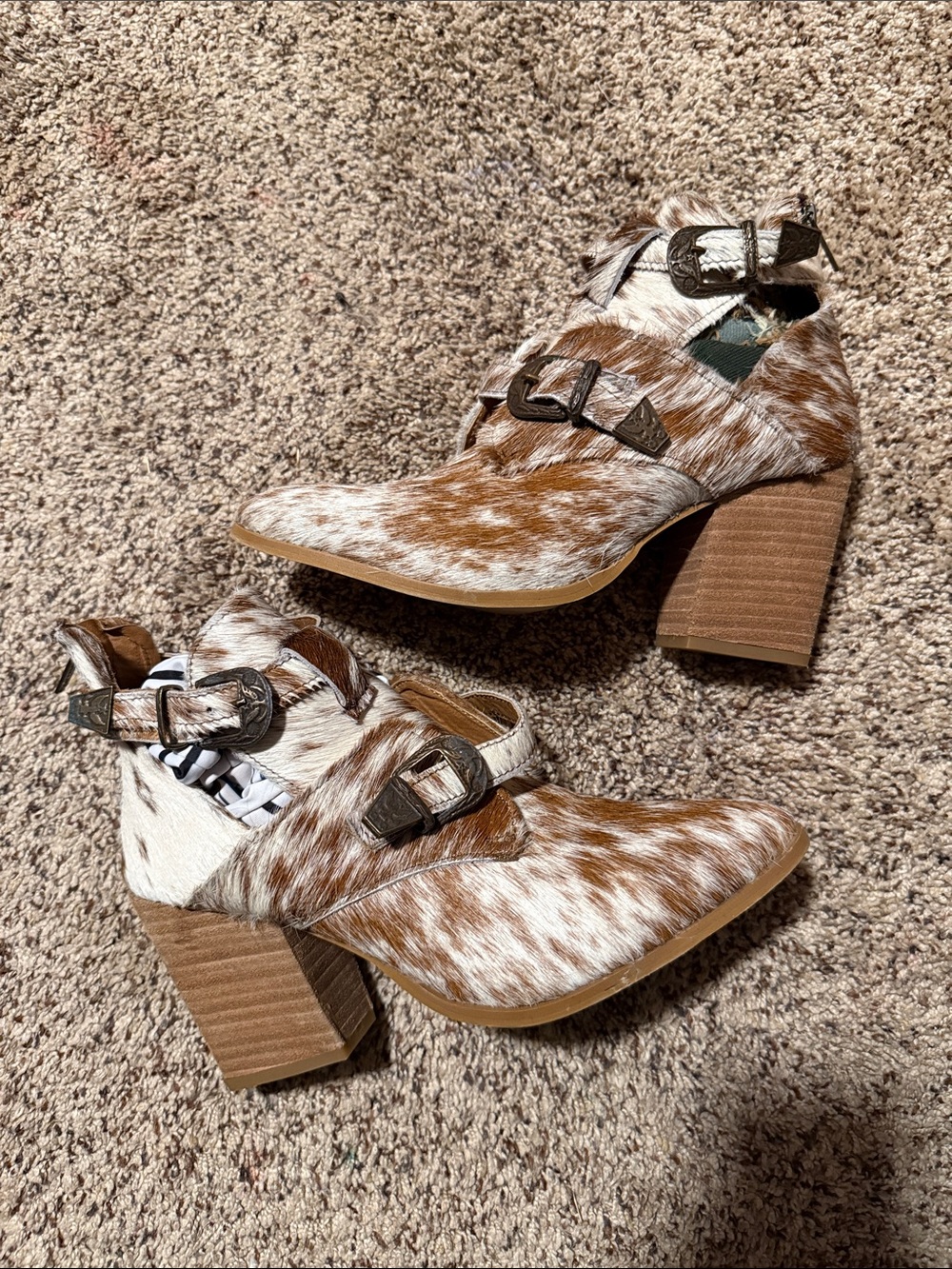 Alcala Cowhide Booties